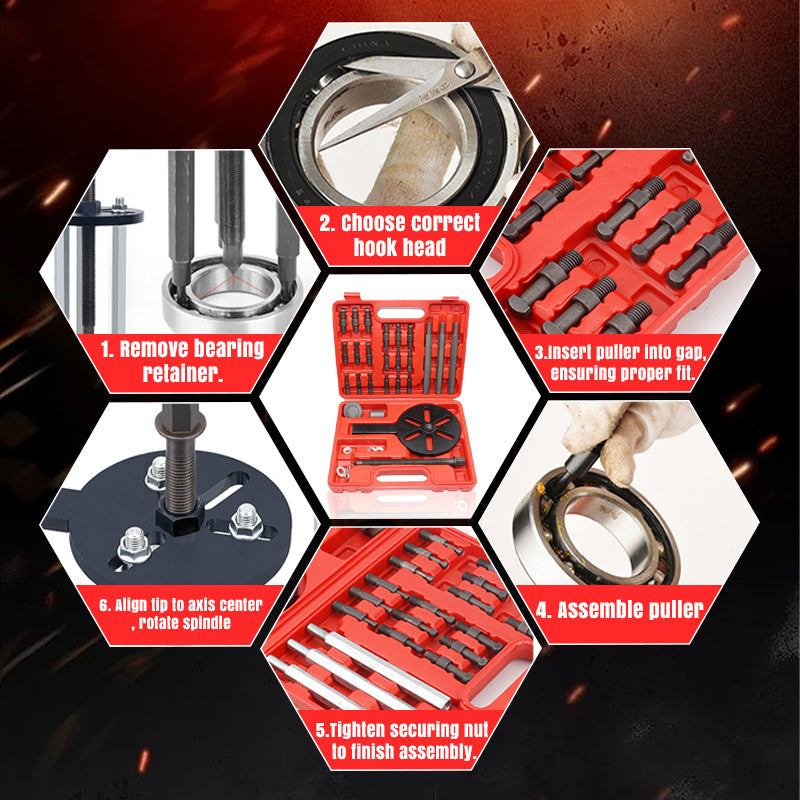 Interne lagertrekkerset met opbergkoffer