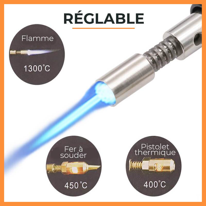 Draagbare gassoldeerbout met instelbare temperatuur