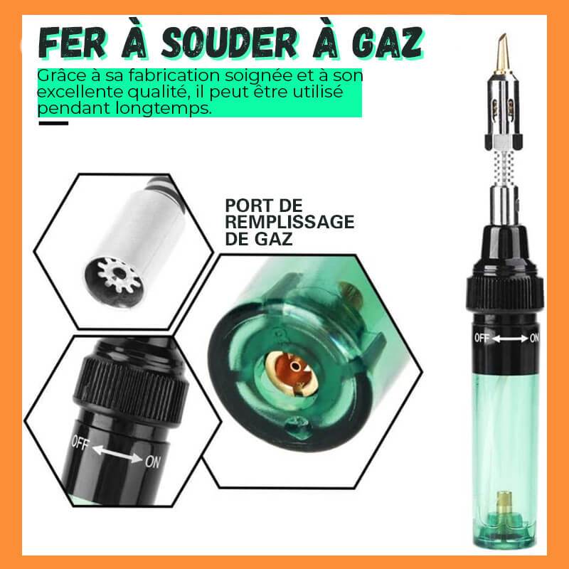 Draagbare gassoldeerbout met instelbare temperatuur
