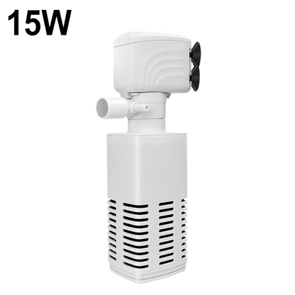 3-in-1 Aquariumfilter met Zuurstoftoevoer en Waterpomp