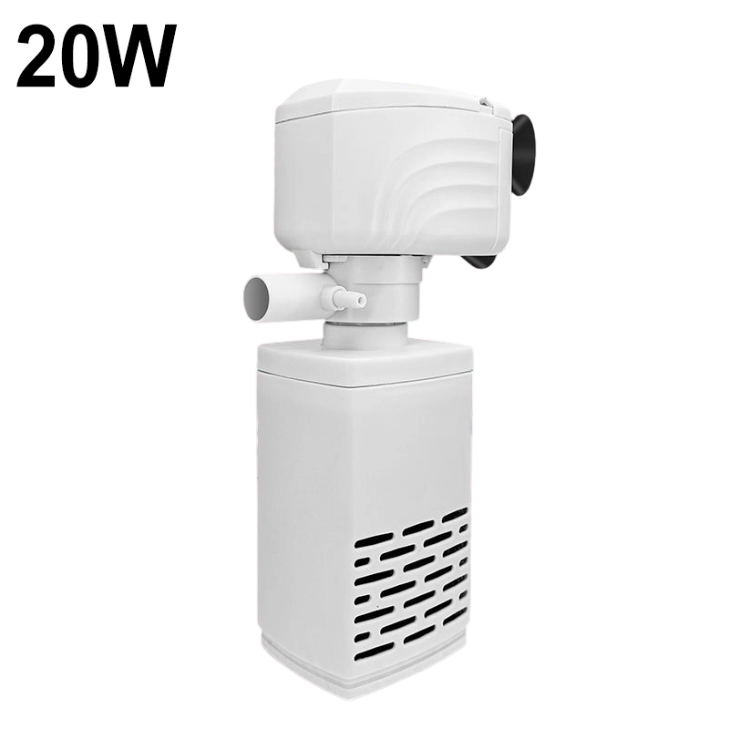 3-in-1 Aquariumfilter met Zuurstoftoevoer en Waterpomp