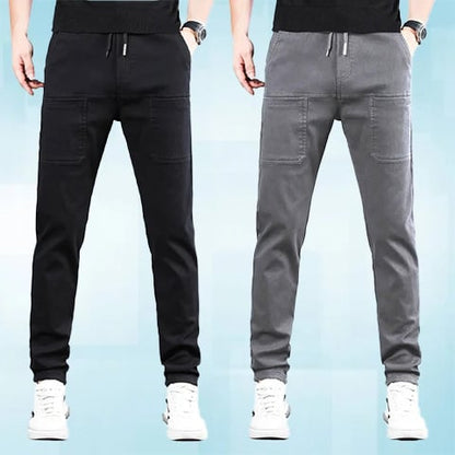 Rekbare en Duurzame Cargobroek voor Heren met Meerdere Zakken | LF20290994HEIS