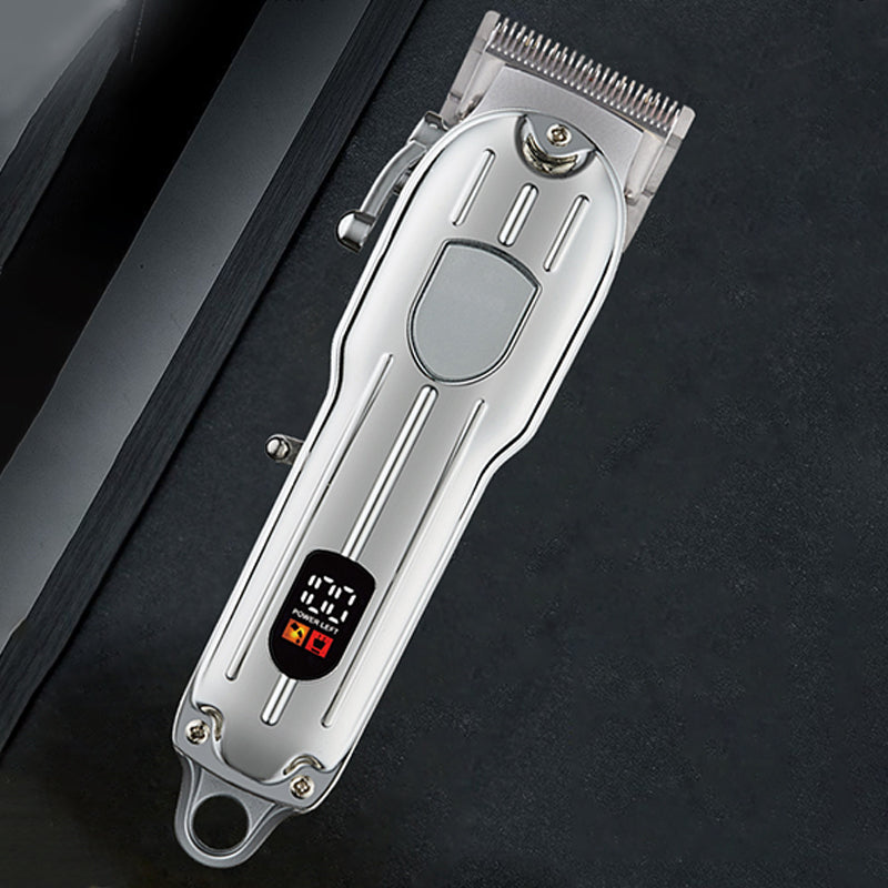 Oplaadbare professionele tondeuse met lcd-scherm