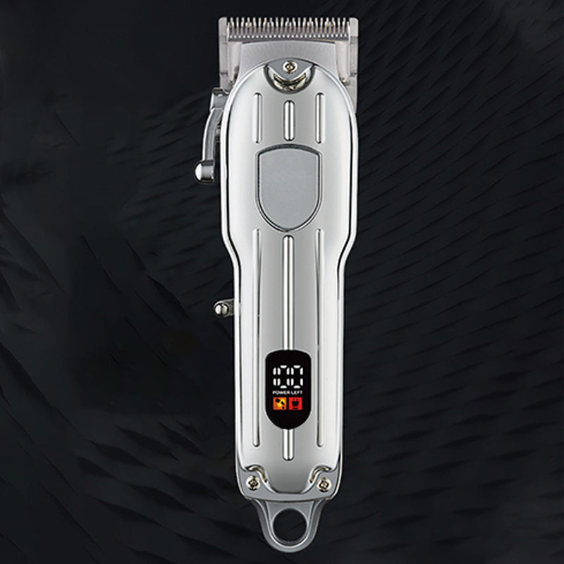 Oplaadbare professionele tondeuse met lcd-scherm