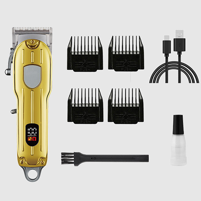 Oplaadbare professionele tondeuse met lcd-scherm