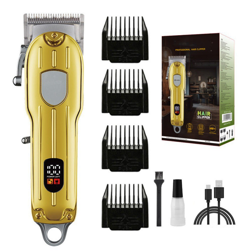 Oplaadbare professionele tondeuse met lcd-scherm