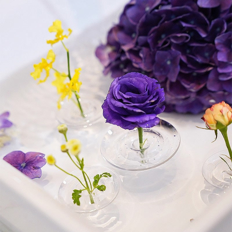 Transparante drijvende bloemschikhouder voor tafeldecoratie