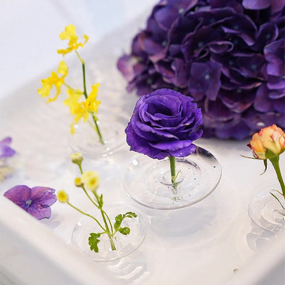 Transparante drijvende bloemschikhouder voor tafeldecoratie