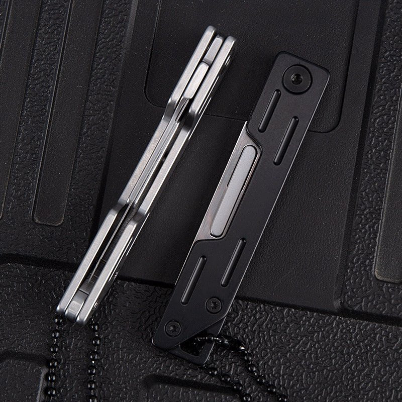 Inklapbaar roestvrijstalen hobbymes met broekzakclip