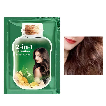Natuurlijke schuimende haarverf met voedende formule