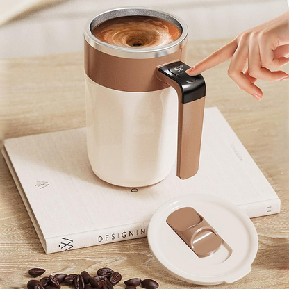 Slimme zelfroerende koffiemok van 400 ml met LCD-display
