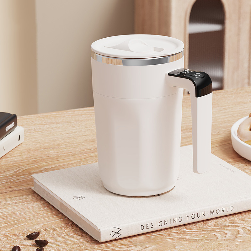 Slimme zelfroerende koffiemok van 400 ml met LCD-display