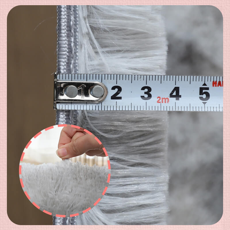 Pluche vloerkleed met kleurverloop en antislip