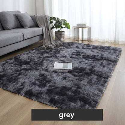 Pluche vloerkleed met kleurverloop en antislip