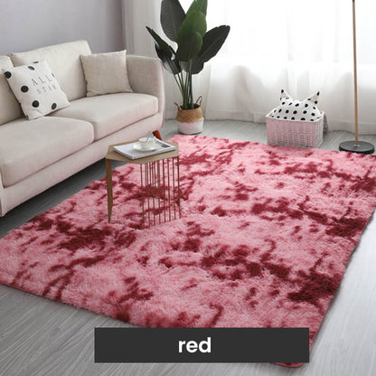 Pluche vloerkleed met kleurverloop en antislip