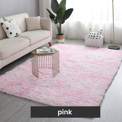 Pluche vloerkleed met kleurverloop en antislip