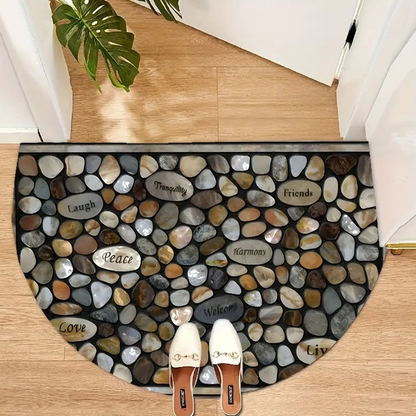 Creatief patchwork vloerkleed met antislip onderzijde