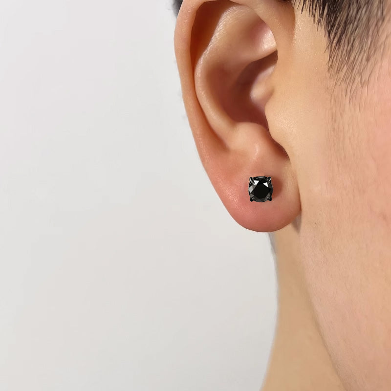 Magnetische zirkoon oorbellen zonder piercing