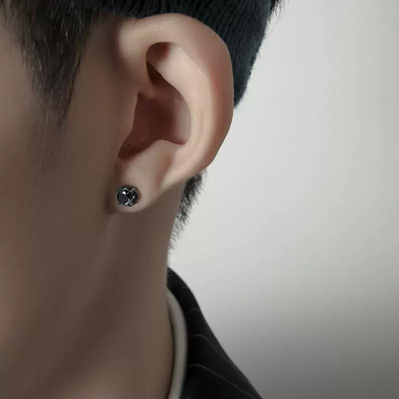 Magnetische zirkoon oorbellen zonder piercing