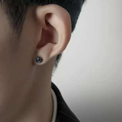 Magnetische zirkoon oorbellen zonder piercing