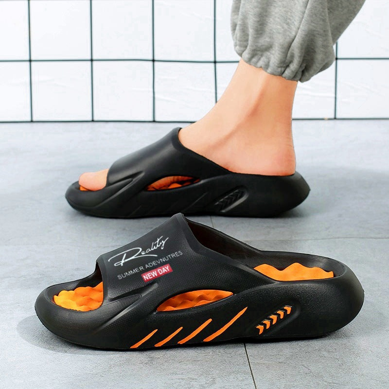 Traagschuim pantoffels met voetboogondersteuning en antislipzool