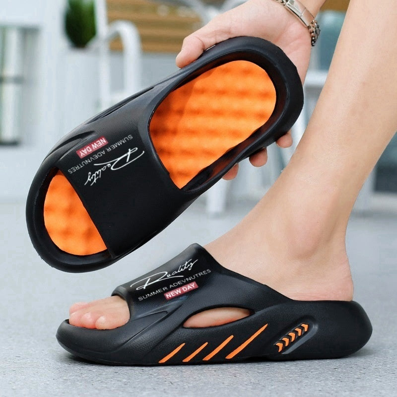 Traagschuim pantoffels met voetboogondersteuning en antislipzool
