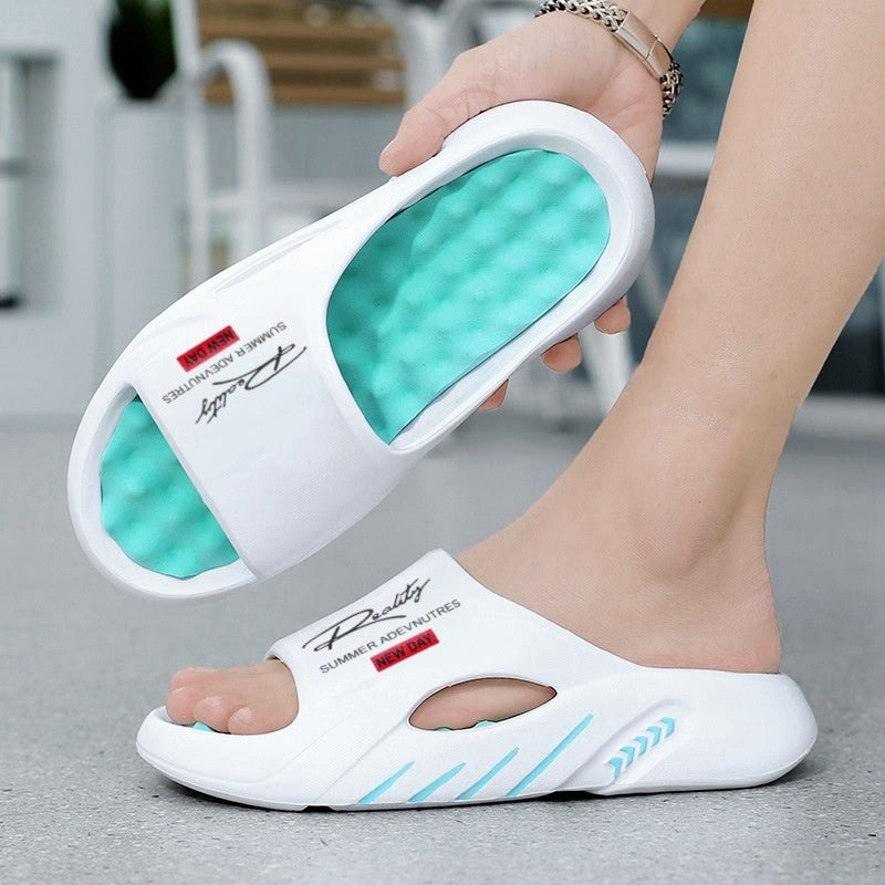 Traagschuim pantoffels met voetboogondersteuning en antislipzool