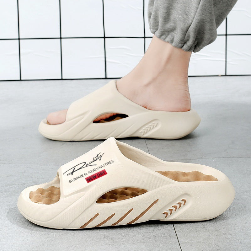 Traagschuim pantoffels met voetboogondersteuning en antislipzool