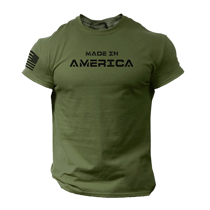 Heren T-shirt met Ronde Hals en Atletische Pasvorm