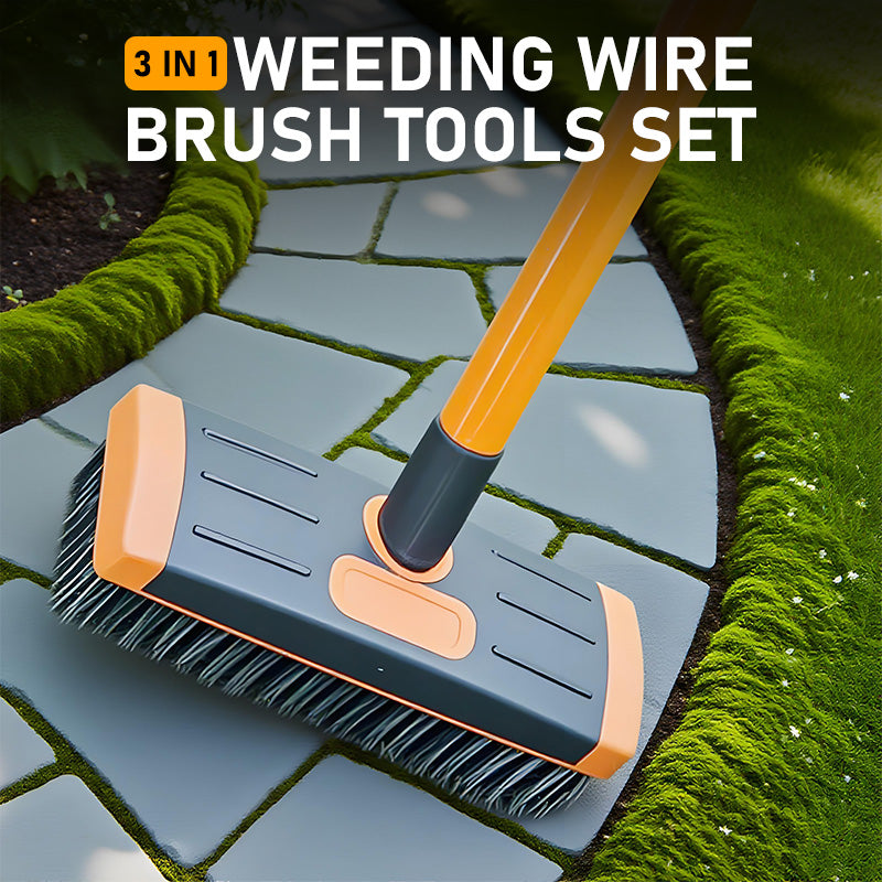 3-in-1 Onkruidborstelset met Verstelbare Steel LE30313129