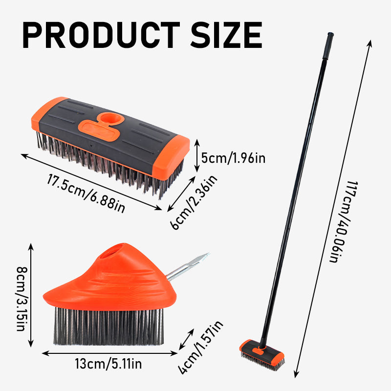 3-in-1 Onkruidborstelset met Verstelbare Steel LE30313129