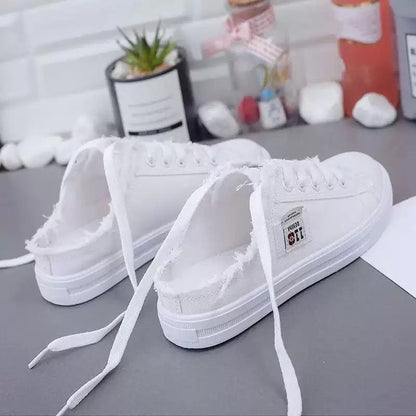 Dames denim muiltjes met comfortabele zool