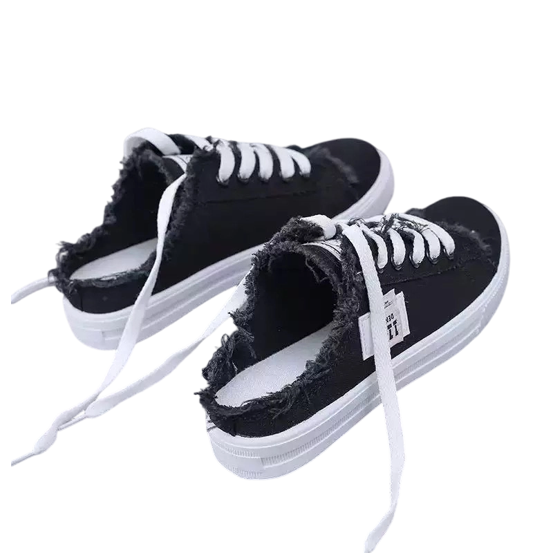 Dames denim muiltjes met comfortabele zool