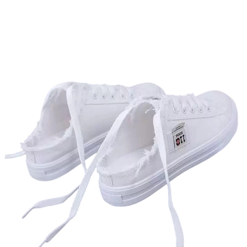 Dames denim muiltjes met comfortabele zool