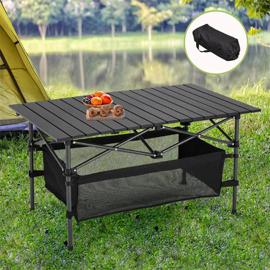 Opvouwbare campingtafel van koolstofstaal met draagtas