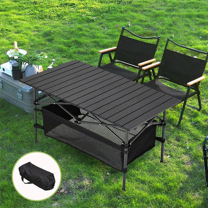 Opvouwbare campingtafel van koolstofstaal met draagtas