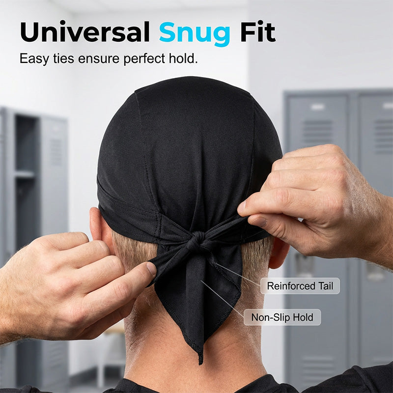 Ademende uniseks skull cap met verstelbare bandjes