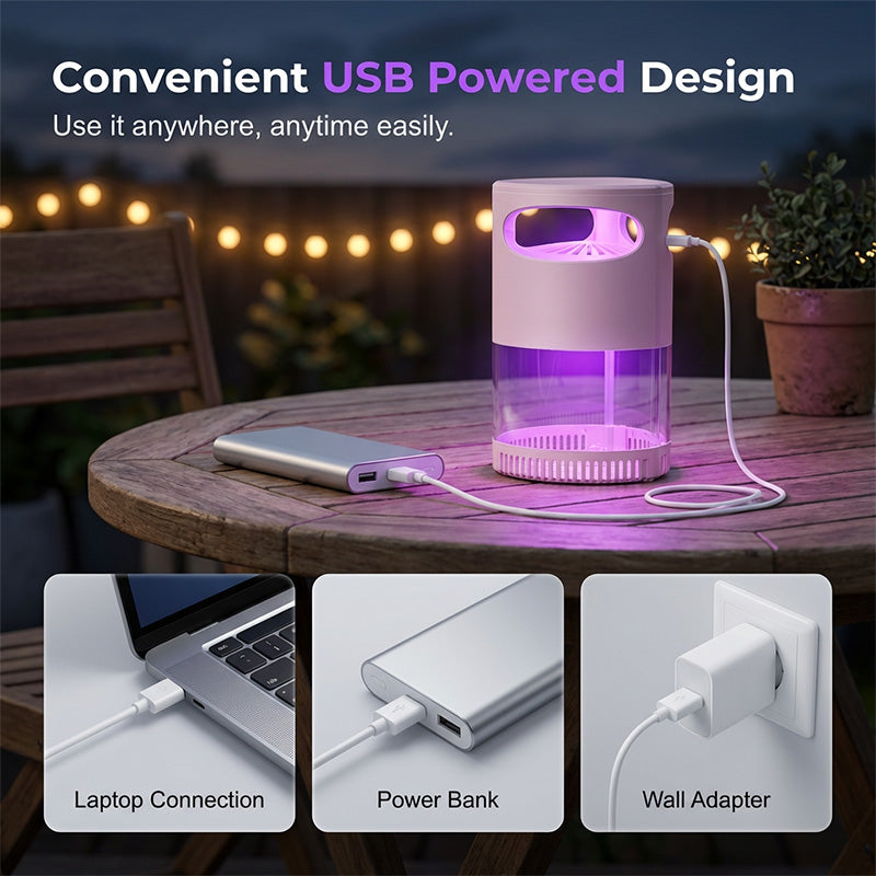 Stille UV muggenlamp met USB-voeding