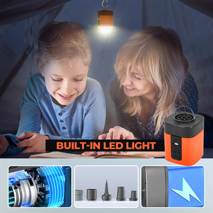 Mini elektrische luchtpomp met ingebouwde verlichting