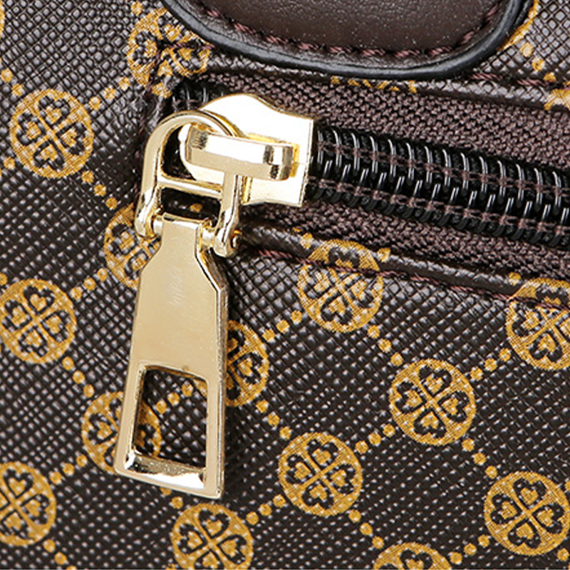 Luxe 6-delige dames tassenset van PU-leer met afneembare schouderband