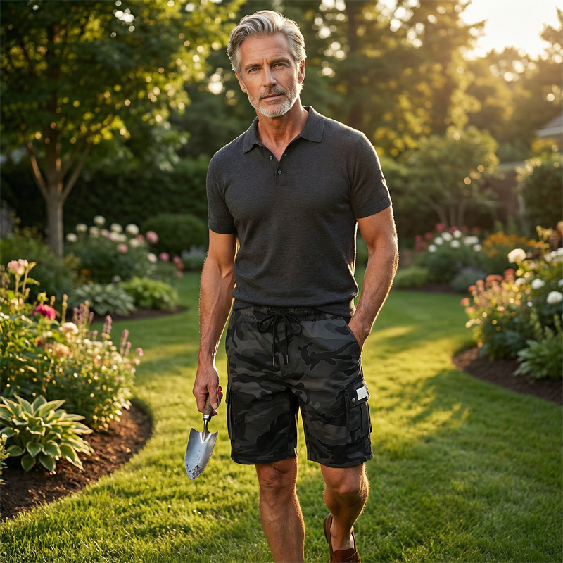 Tactische cargoshorts voor heren met elastische tailleband