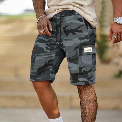 Tactische cargoshorts voor heren met elastische tailleband