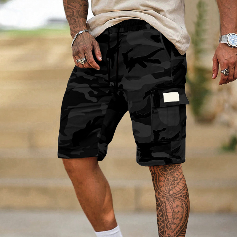 Tactische cargoshorts voor heren met elastische tailleband