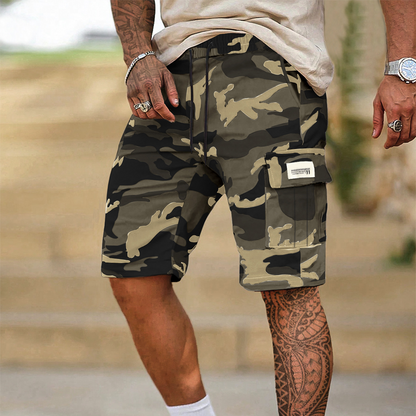 Tactische cargoshorts voor heren met elastische tailleband