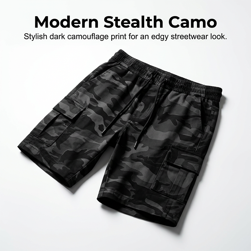 Tactische cargoshorts voor heren met elastische tailleband
