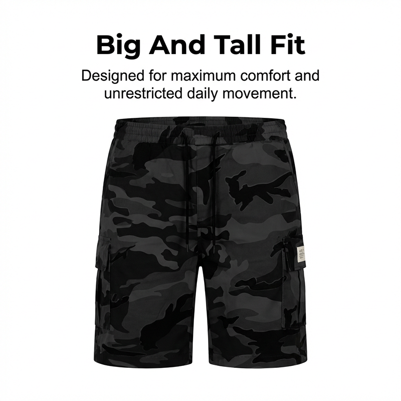 Tactische cargoshorts voor heren met elastische tailleband