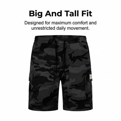 Tactische cargoshorts voor heren met elastische tailleband