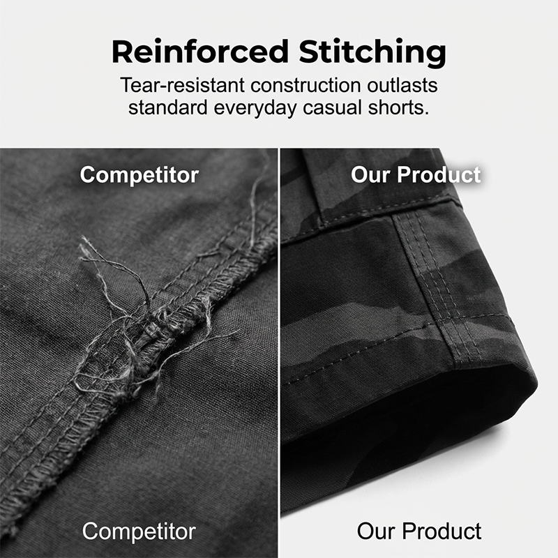 Tactische cargoshorts voor heren met elastische tailleband