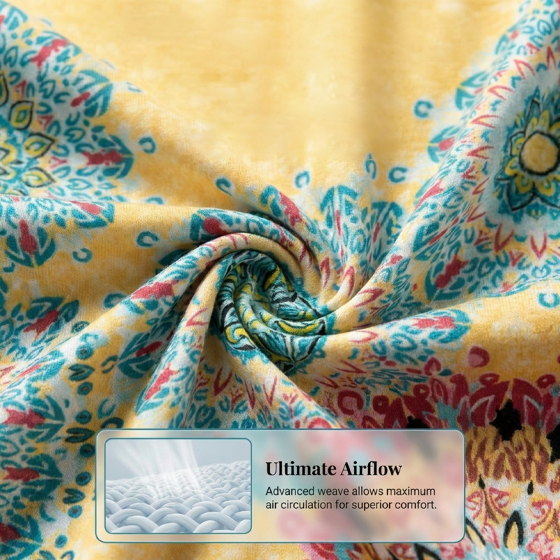 Mouwloze A-lijn zomerjurk met print voor dames