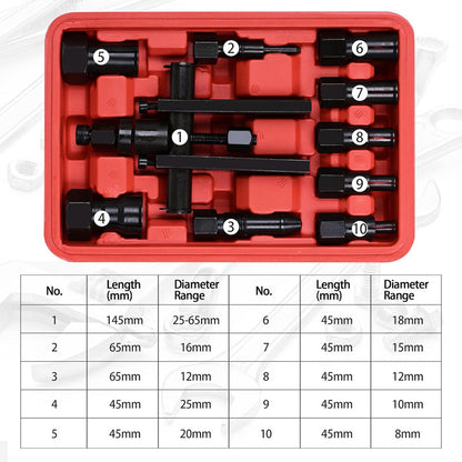10-delige lagertrekkerset voor motorfietsen | LN10289006